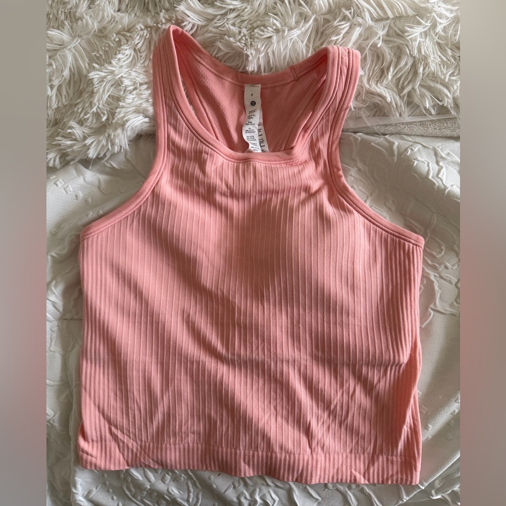 Lululemon Athletica Ebb to Street Cropped Racerback Top